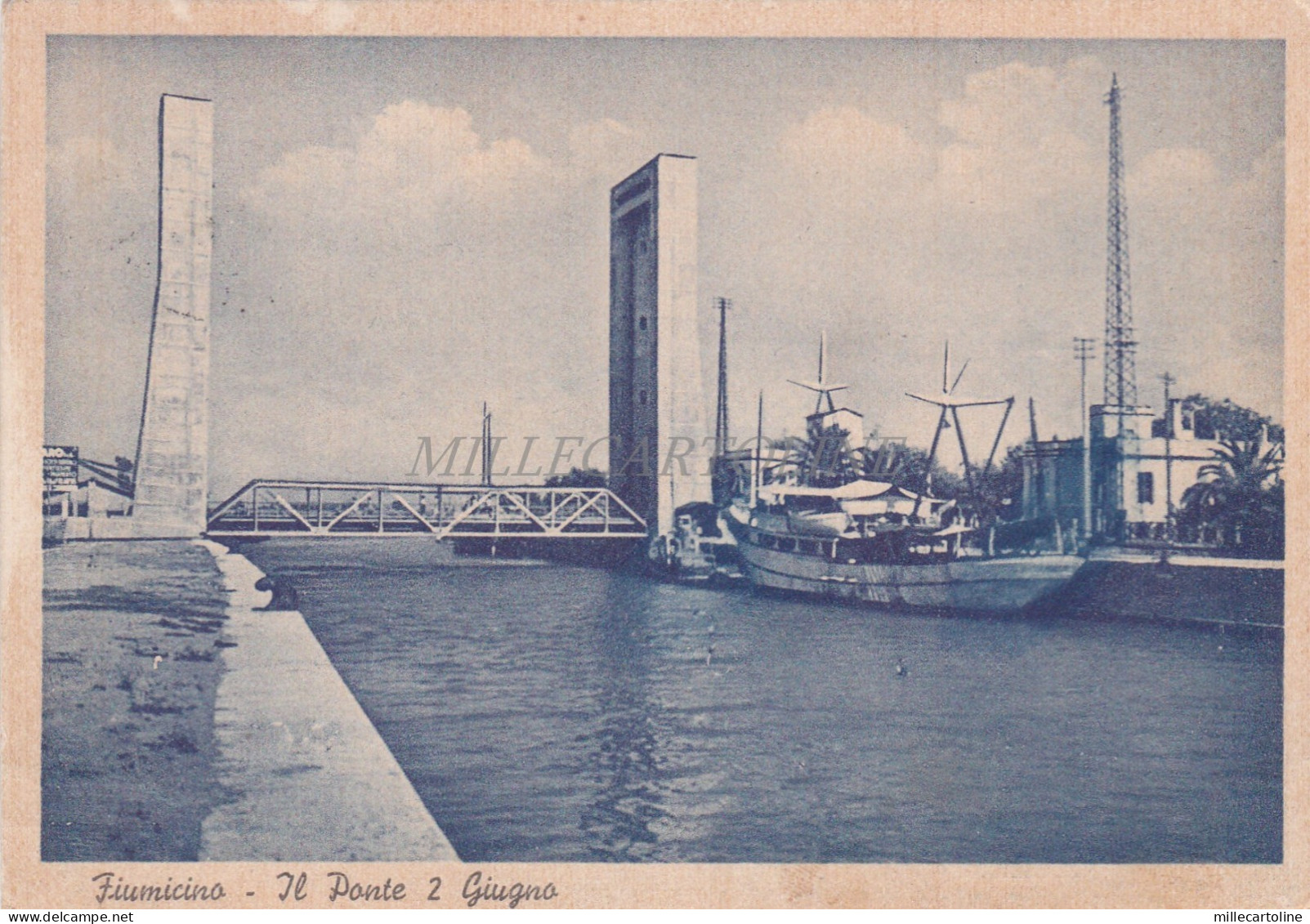 FIUMICINO - Il Ponte 2 Giugno 1953