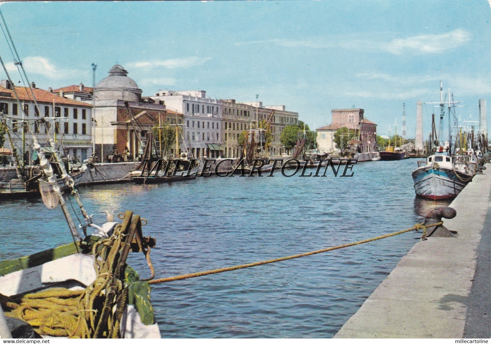 FIUMICINO:  Porto Canale    1962