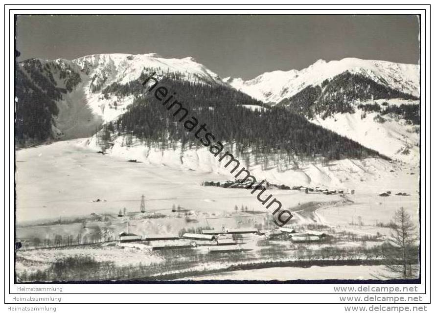 Flablager Gluringen im Goms - Foto-AK 40er Jahre