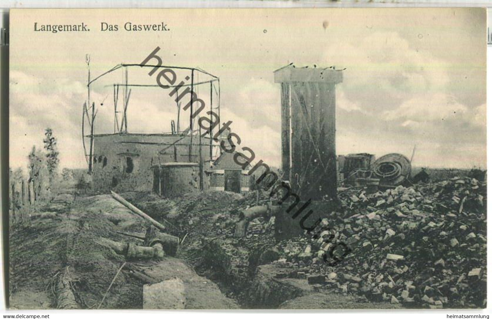 Flandern - Langemark - Gaswerk - Verlag Zipper Weilburg Lahn Serie 2 Nr. 99