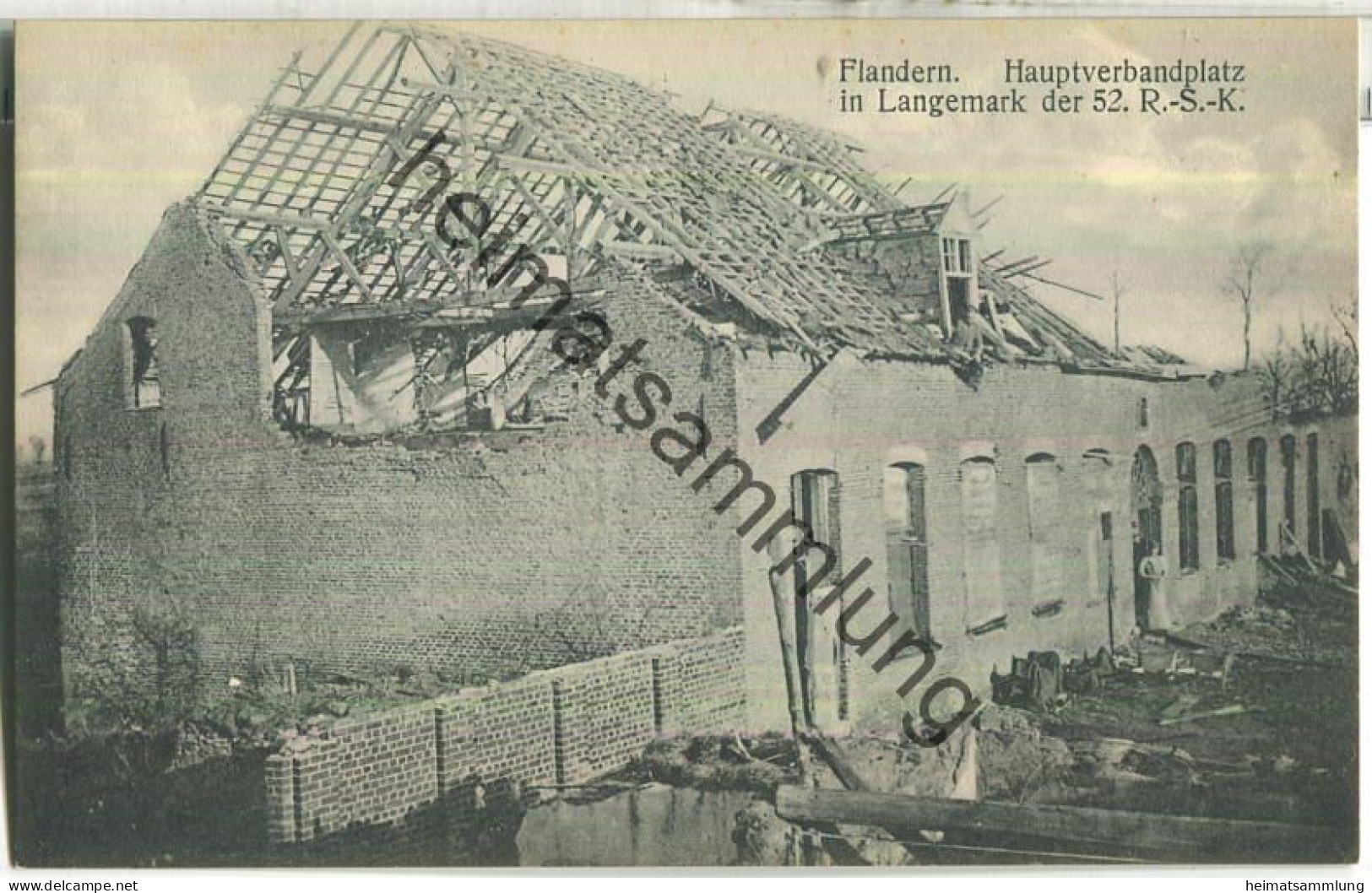 Flandern - Langemark - Hauptverbandplatz - Verlag Zipper Weilburg Lahn Serie 2 Nr. 103