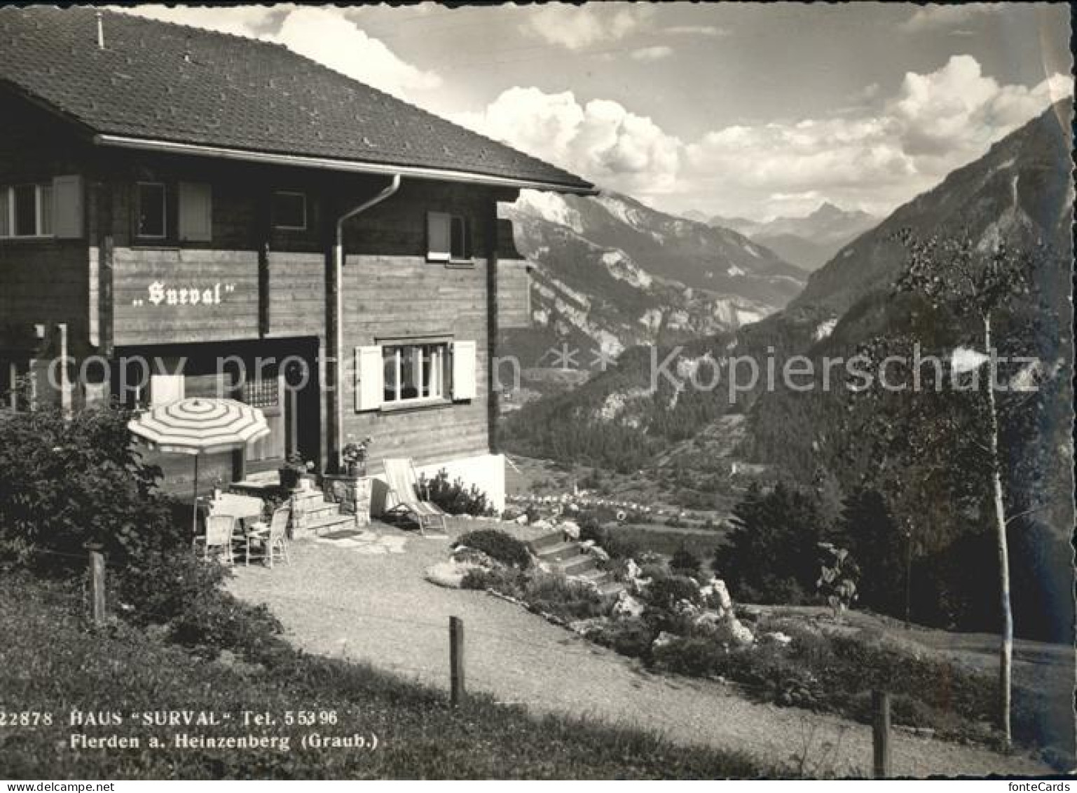 Flerden Haus Surval am Heinzenberg Alpenpanorama