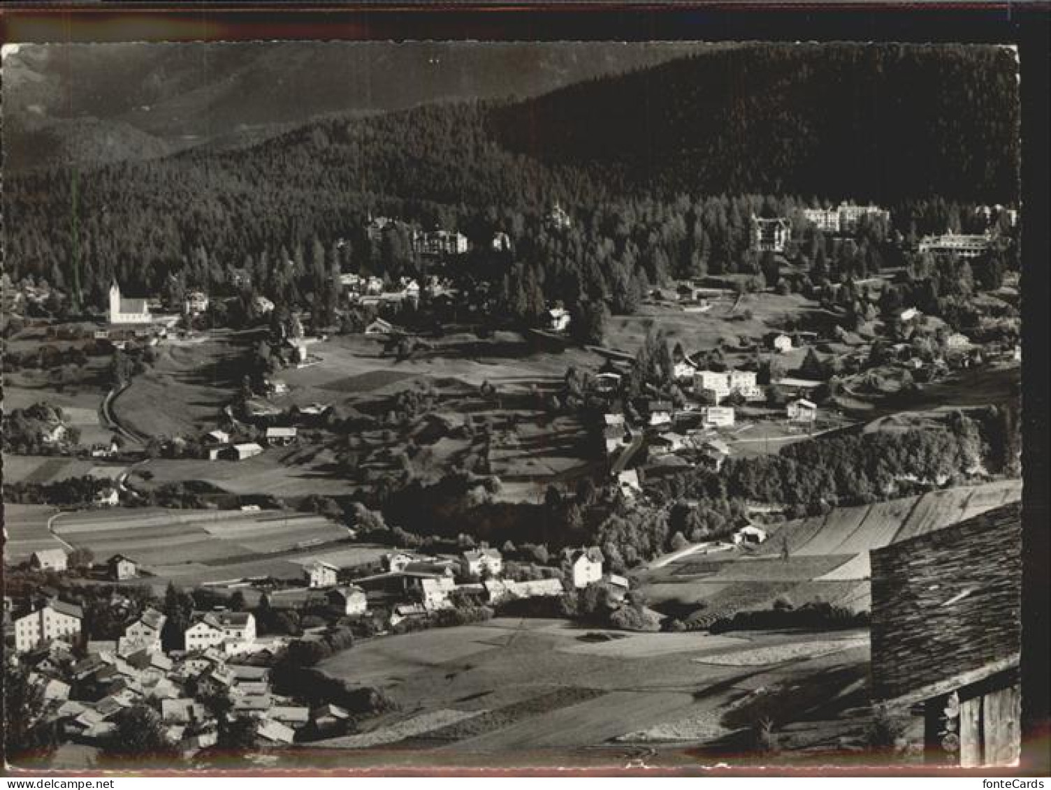 Flims Dorf Dorf und Waldhaus Gesamtansicht