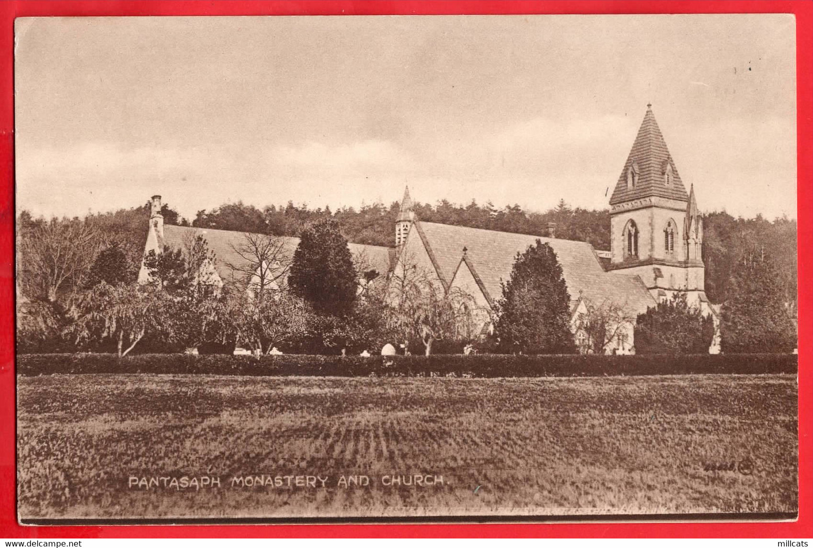 FLINTSHIRE HOLYWELL   PANTASAPH  MONASTERY  + CHURCH
