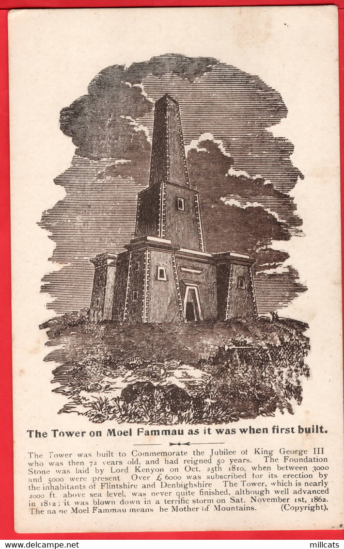 FLINTSHIRE   MOLD    THE TOWER  ON MOEL FAMMAU