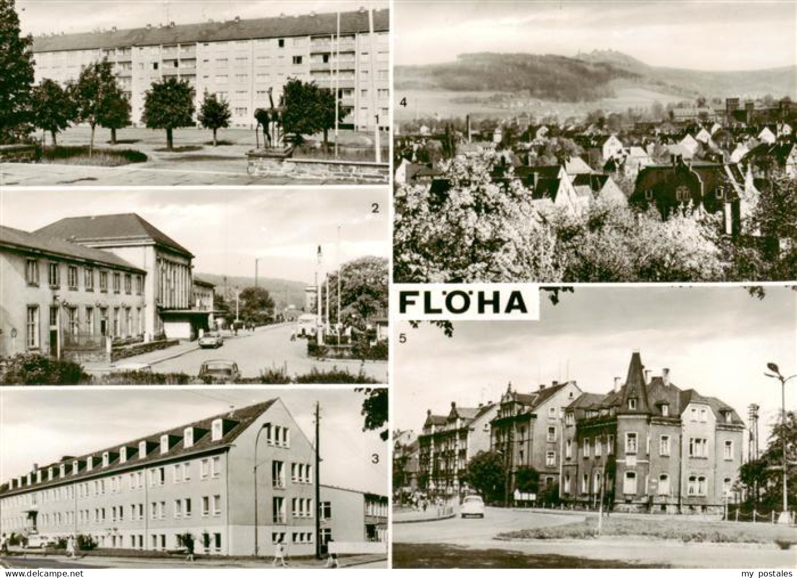 Floeha AWG 1. Mai Bahnhof Poliklinik uebersicht Rathausblick