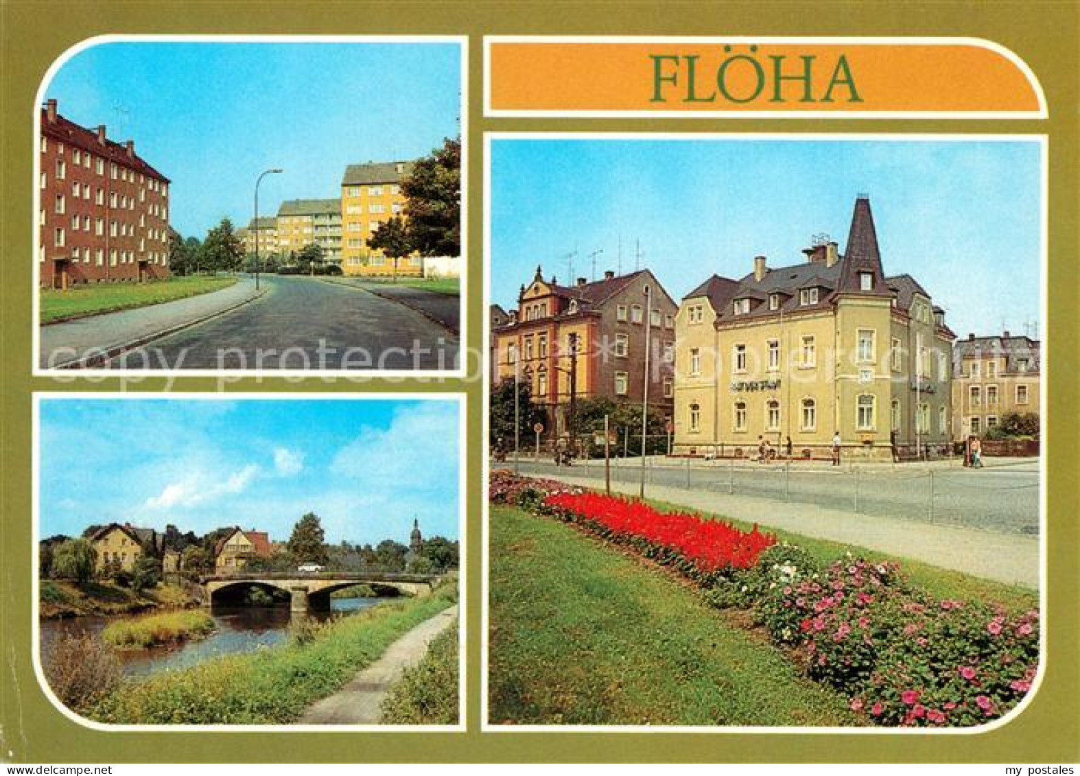 Floeha Leninstrasse Partie an der Floeha Rathaus