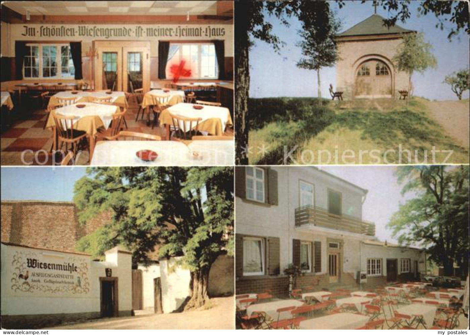 Floersheim Main Ausflugsgaststaette Wiesenmuehle Gastraum Terrasse