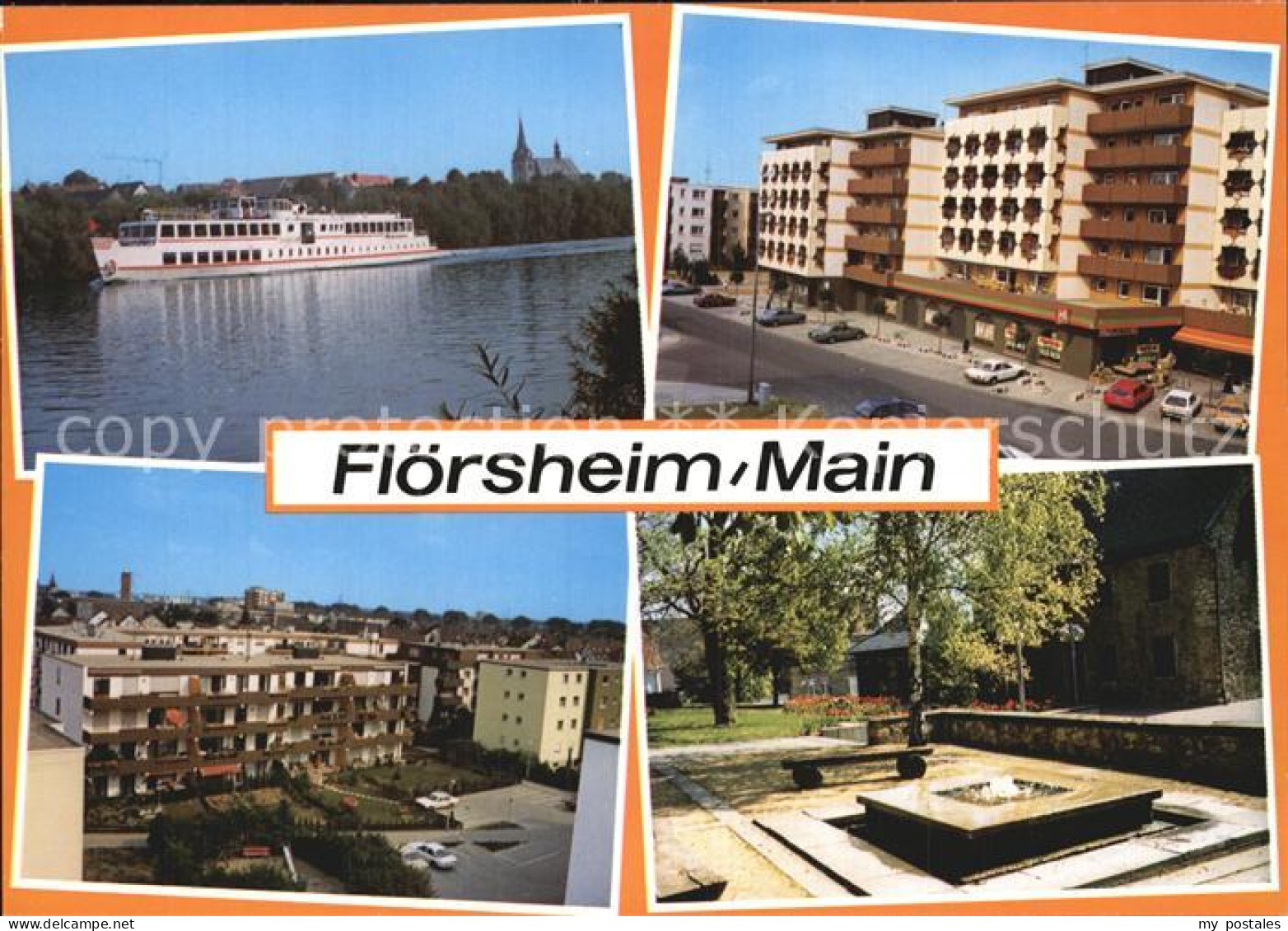 Floersheim Main Faehrschiff Stadtansichten