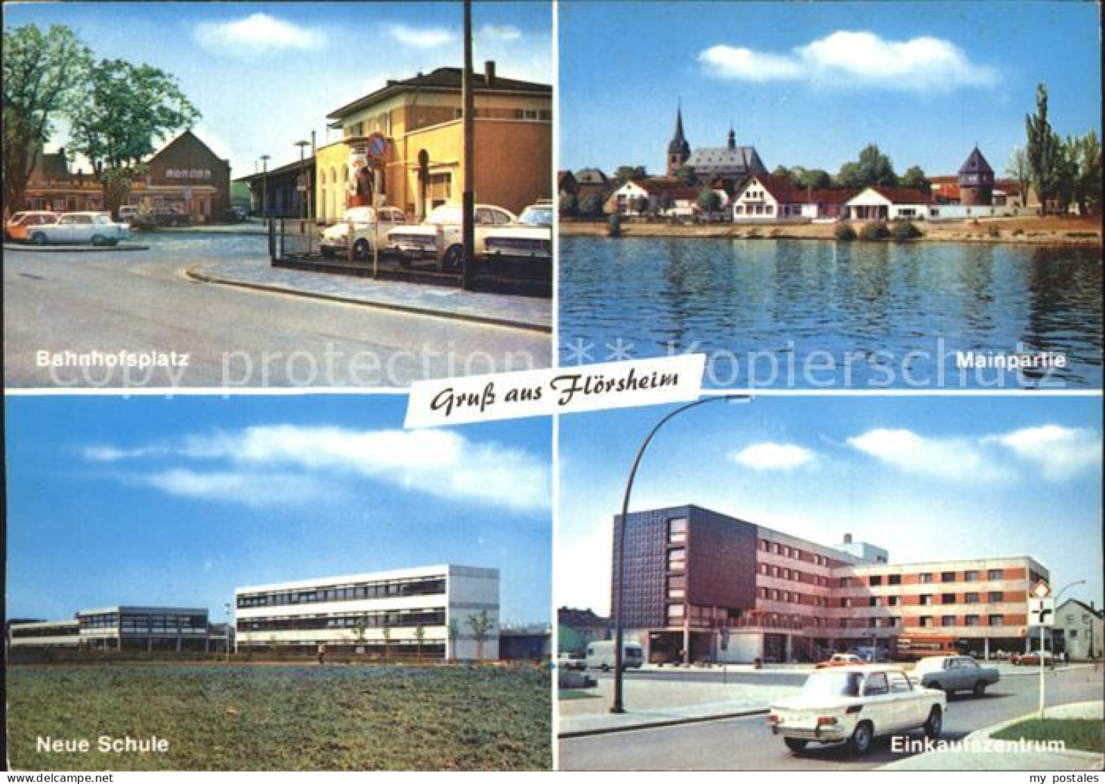 Floersheim Main Mainpartie Bahnhof