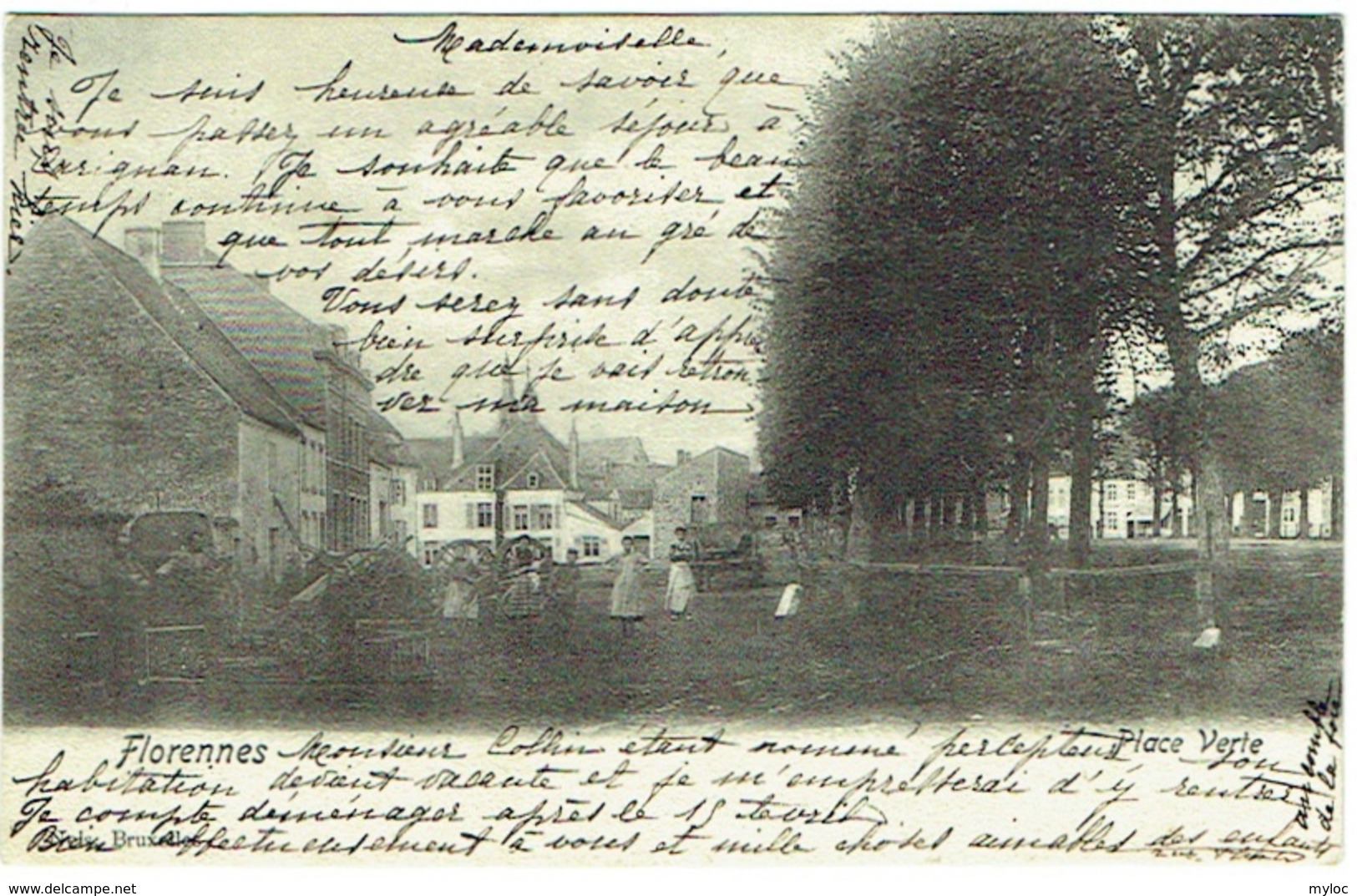 Florennes. Place verte.