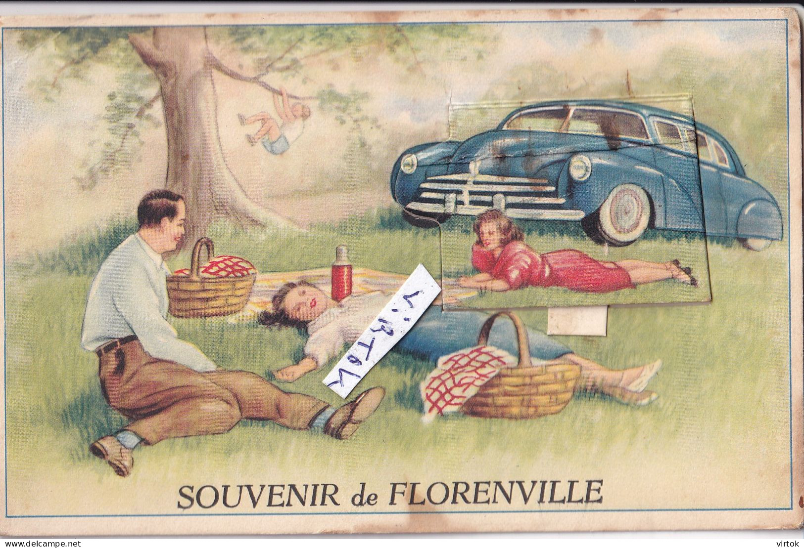 Florenville    (  carte a système  avec des petites vue )    auto