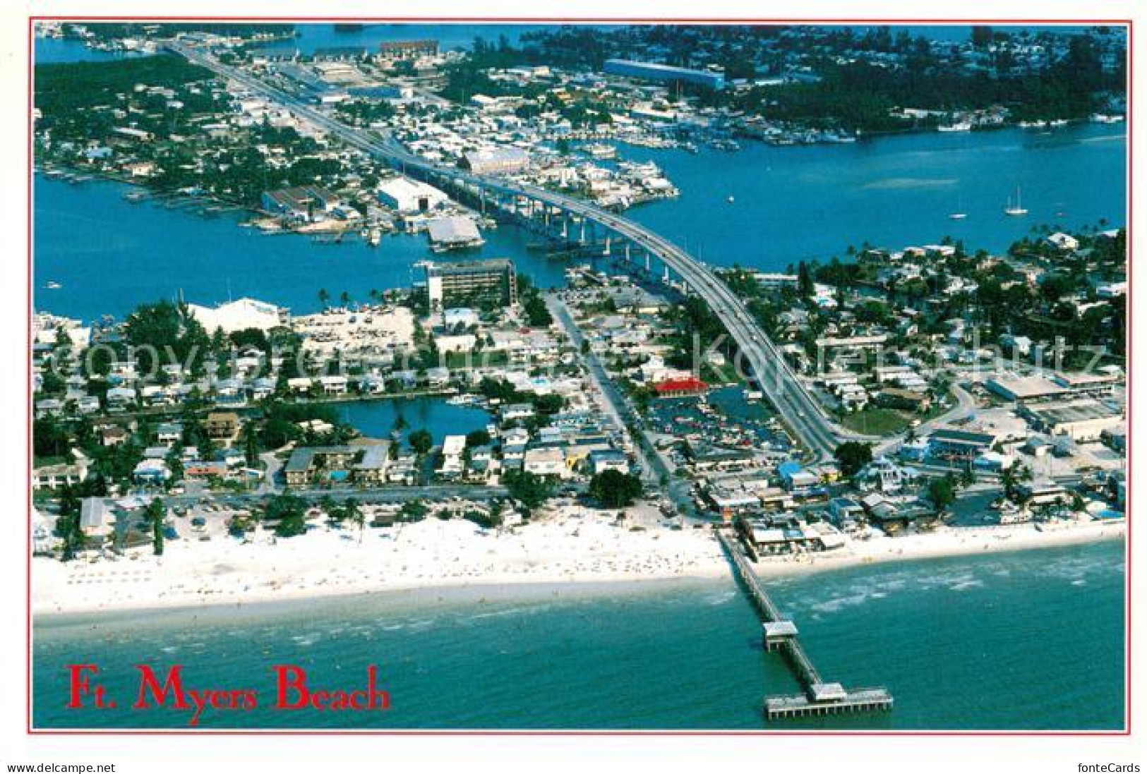 Florida US-State Fort Myers Beach Air view