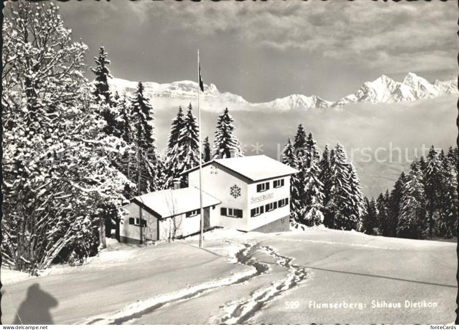 Flums Skihaus Dietikon Wintersportplatz Flumserberg