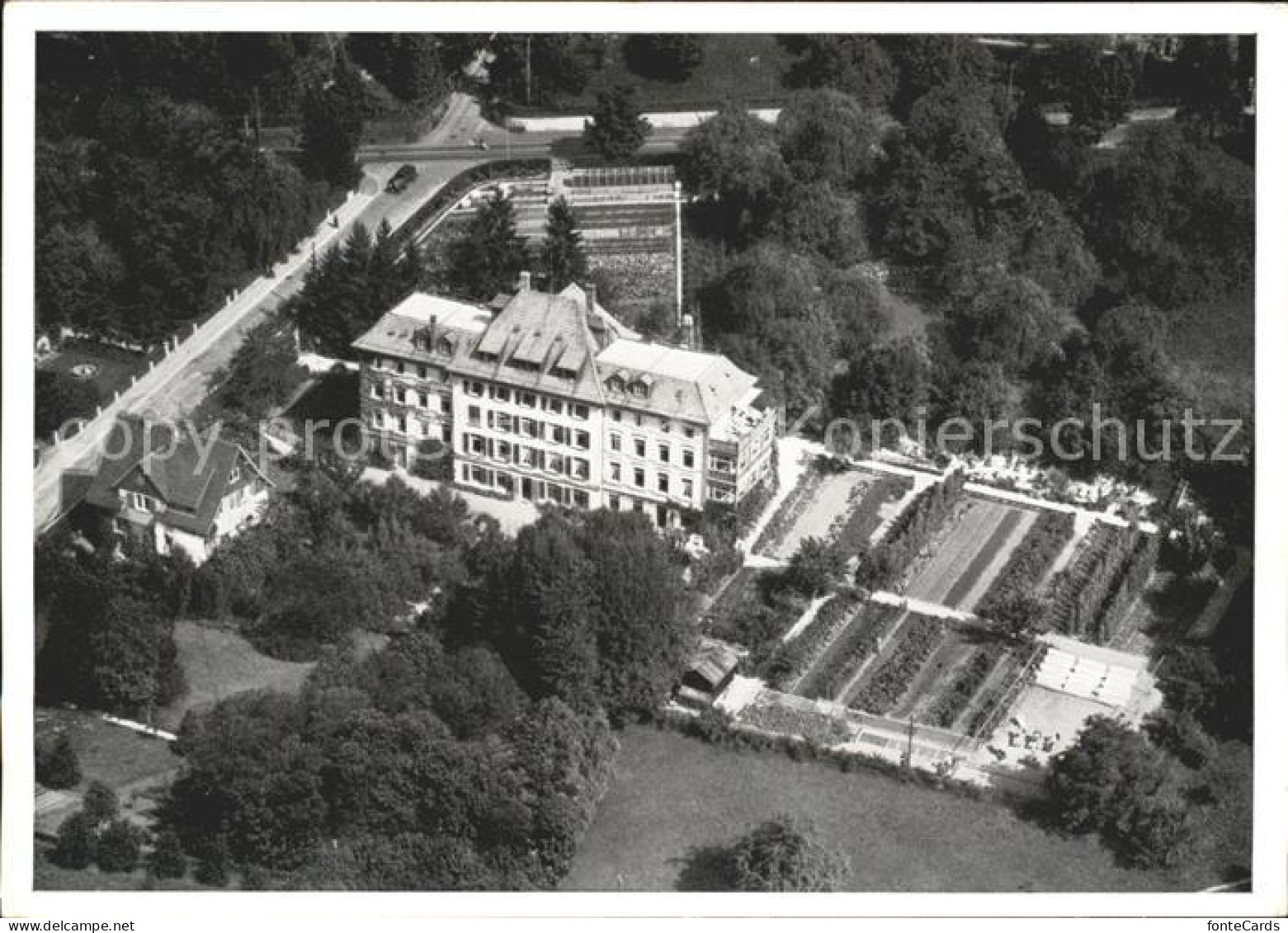 Fluntern Zuerich Fliegeraufnahme Erholungsheim Zuerichbergstrasse 110