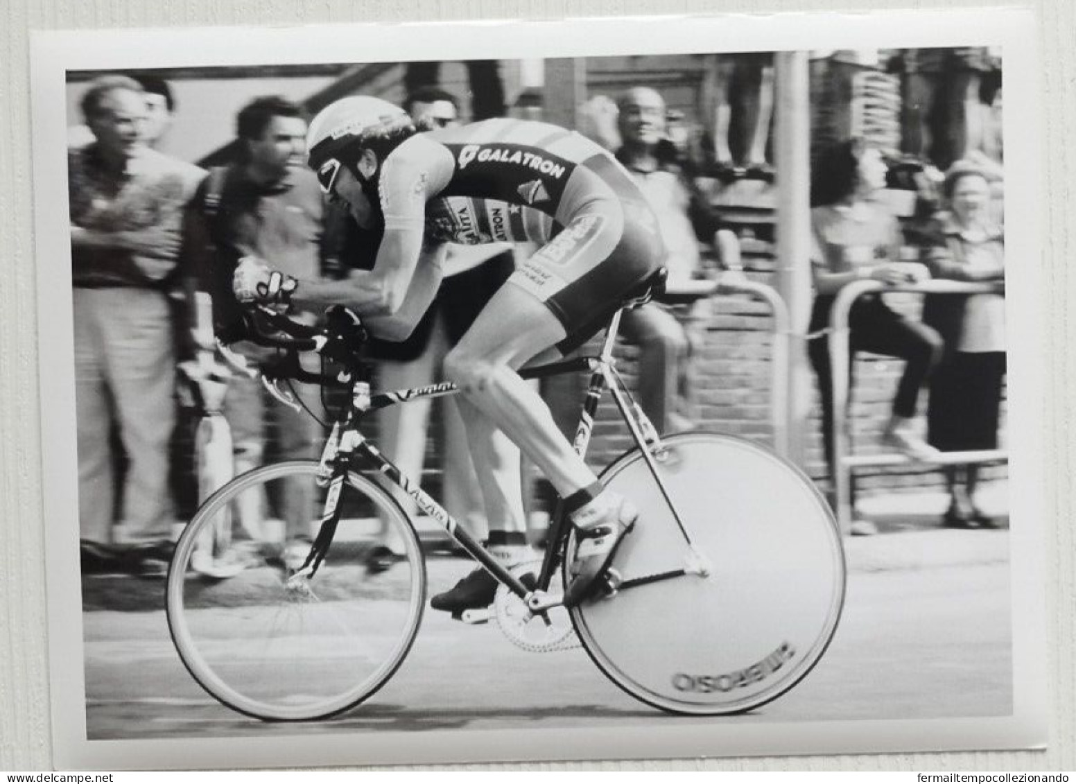 FO3958 FOTO ORIGINALE,personaggi famosi,ciclismo,giuseppe calcaterra,giro '93