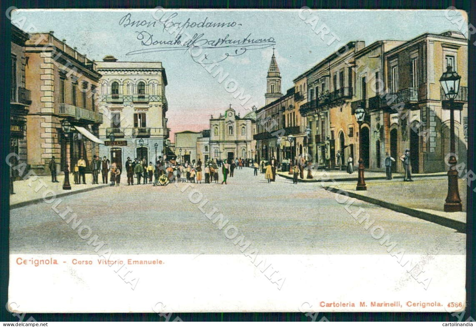 Foggia Cerignola Corso Vittorio Emanuele cartolina WX7190