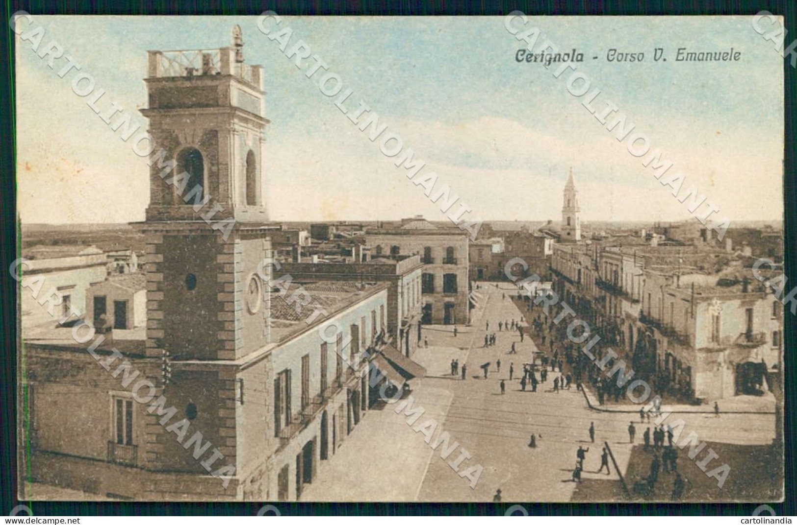 Foggia Cerignola Corso Vittorio Emanuele cartolina WX7229