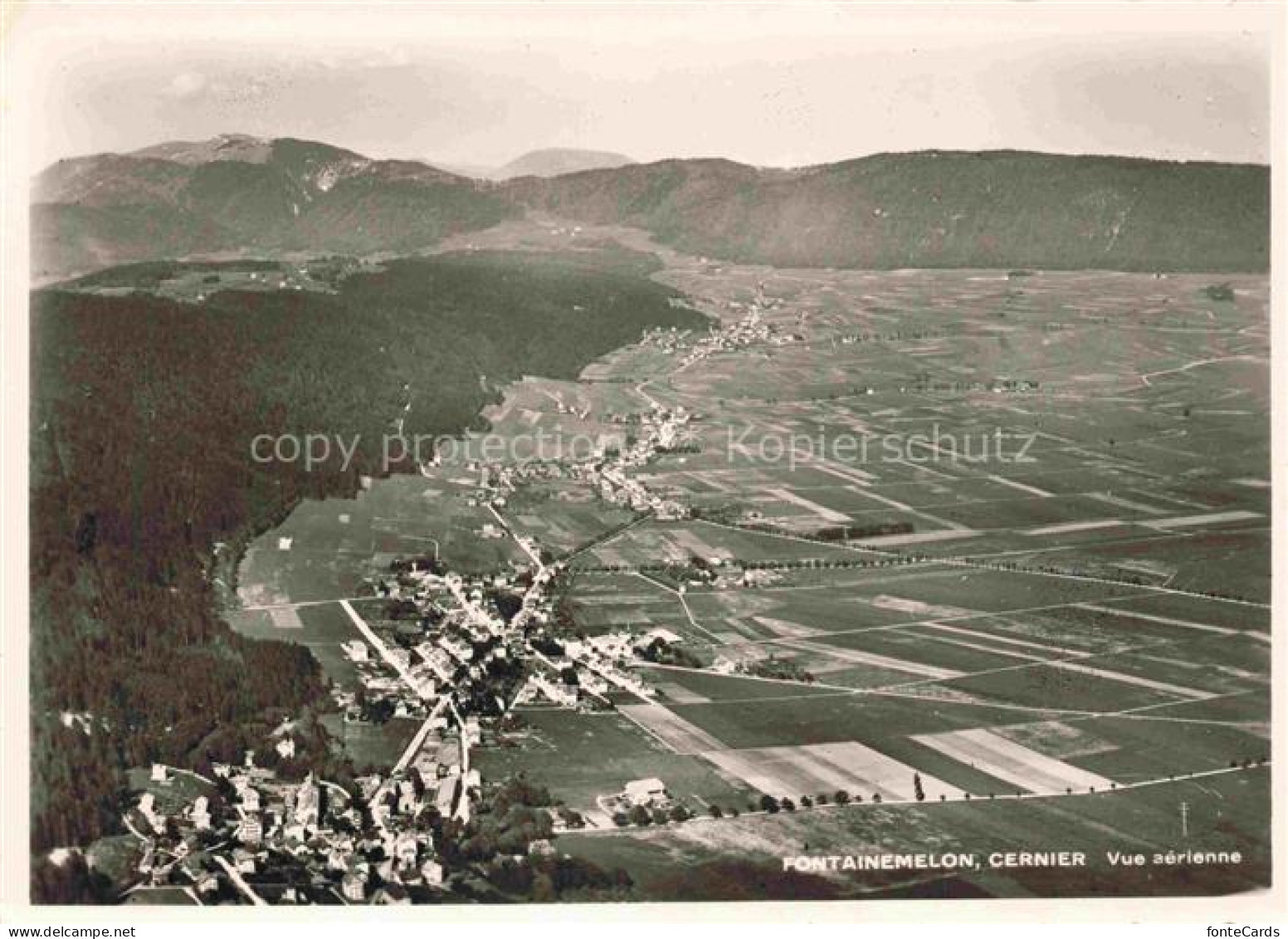Fontainemelon Val-de-Ruz NE Vue aérienne