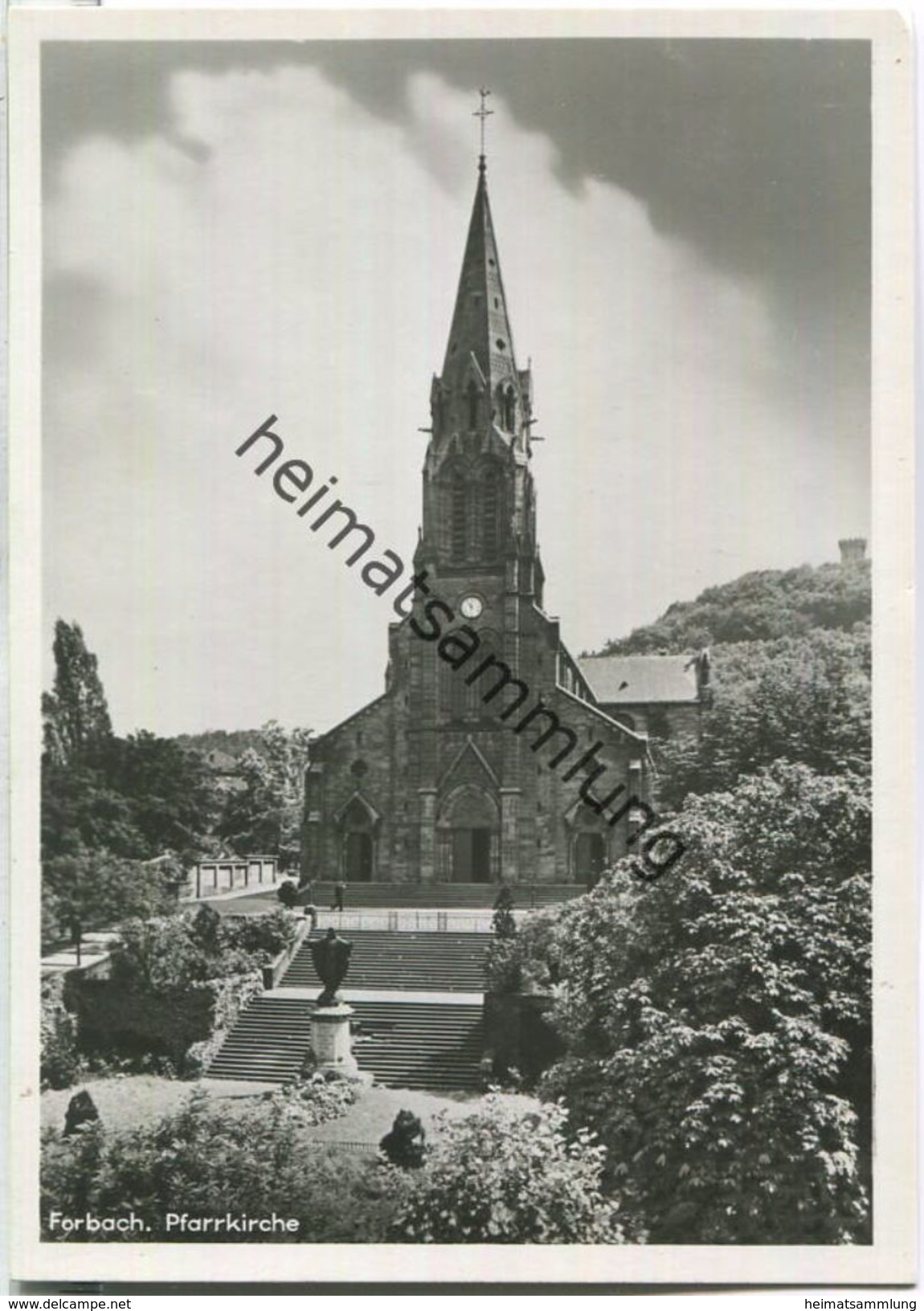 Forbach - Pfarrkirche - Foto-Ansichtskarte
