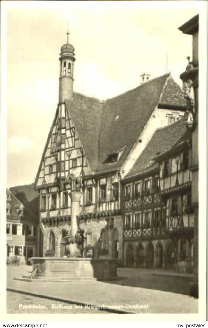 Forchheim Oberfranken Forchheim Rathaus Brunnen Denkmal