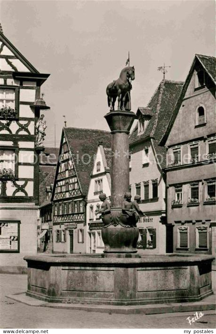 Forchheim Oberfranken Kriegerbrunnen Denkmal Altstadt Fachwerkhaeuser