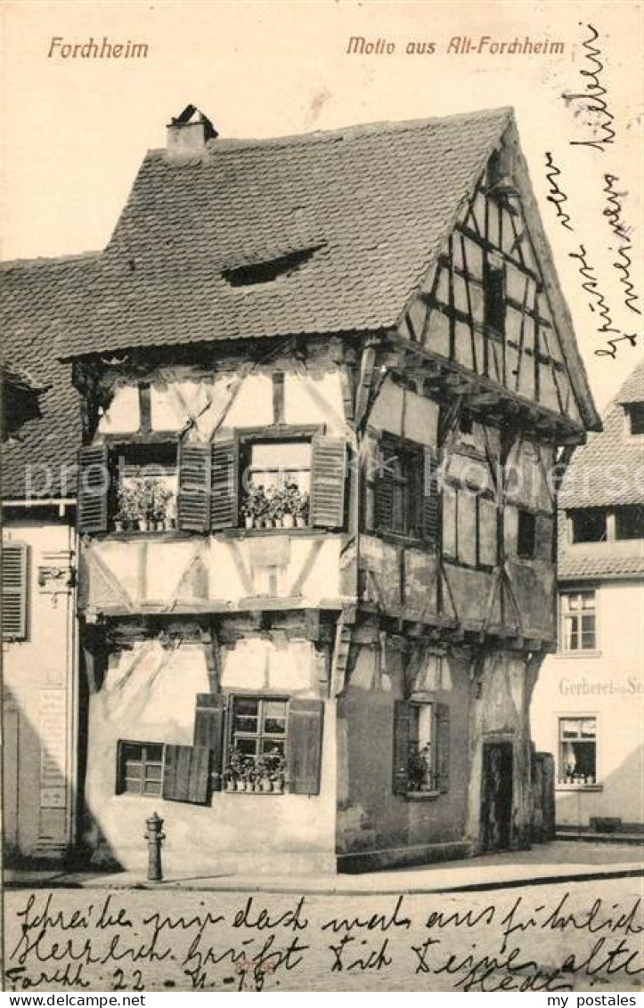 Forchheim Oberfranken Motiv aus Alt Forchheim Altes Fachwerkhaus