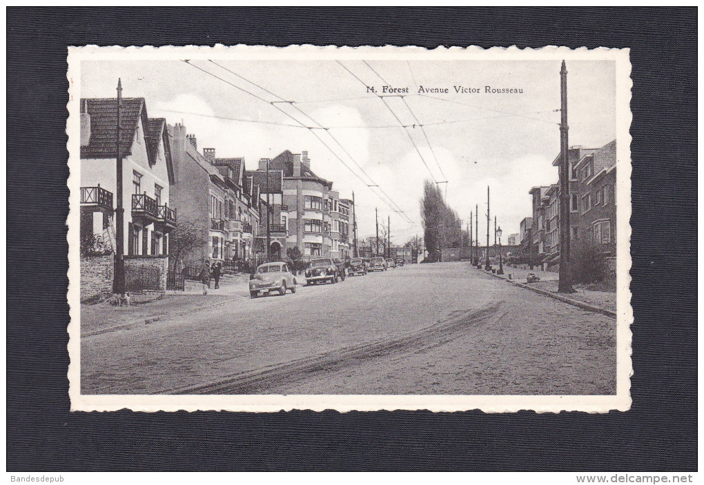 Forest - Vorst - Avenue Victor Rousseau ( animée voitures Photo Paysagiste)