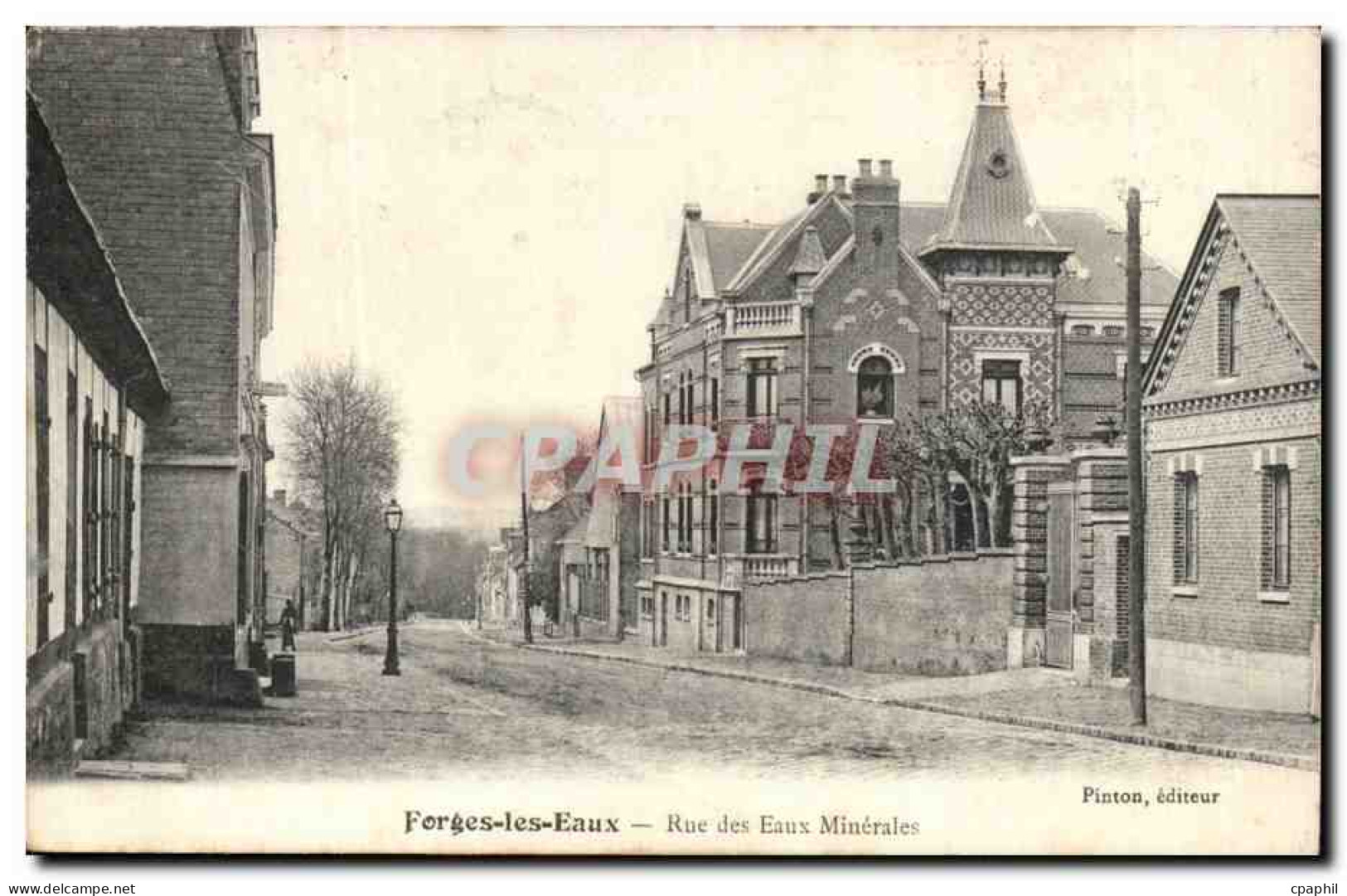 Forges les Eaux CPA Rue des eaux minerales