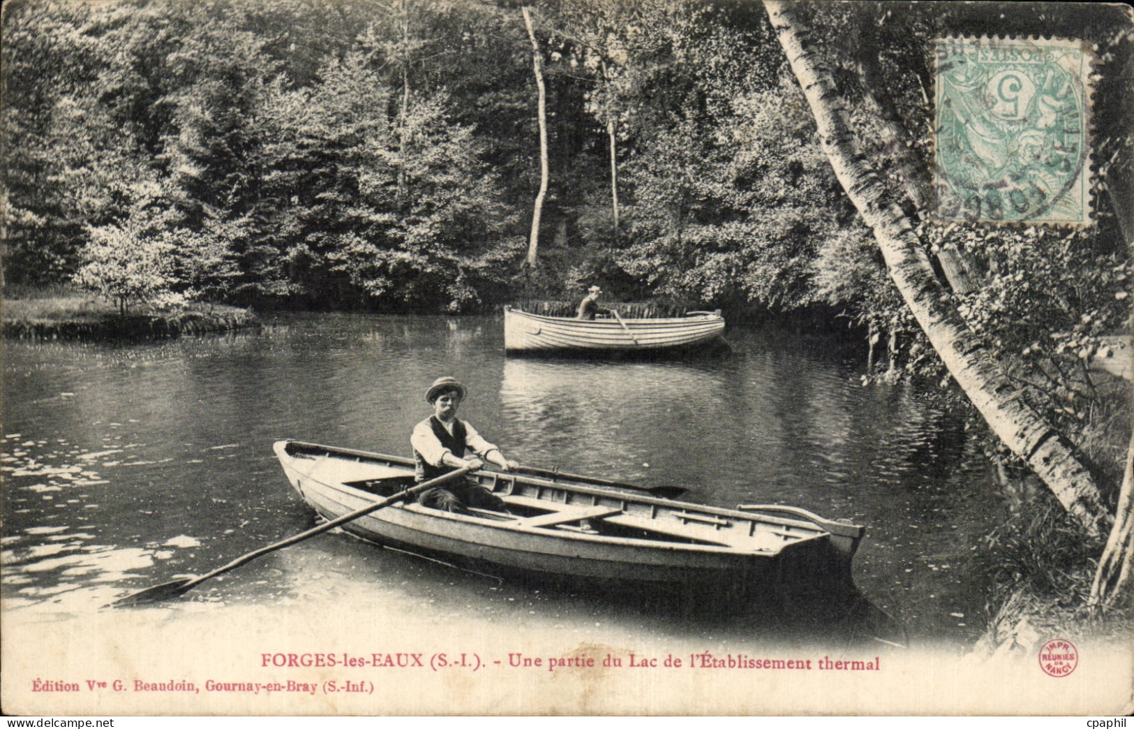 Forges les Eaux - Une Partie du Lac de l'Etablissement Thermal - CPA