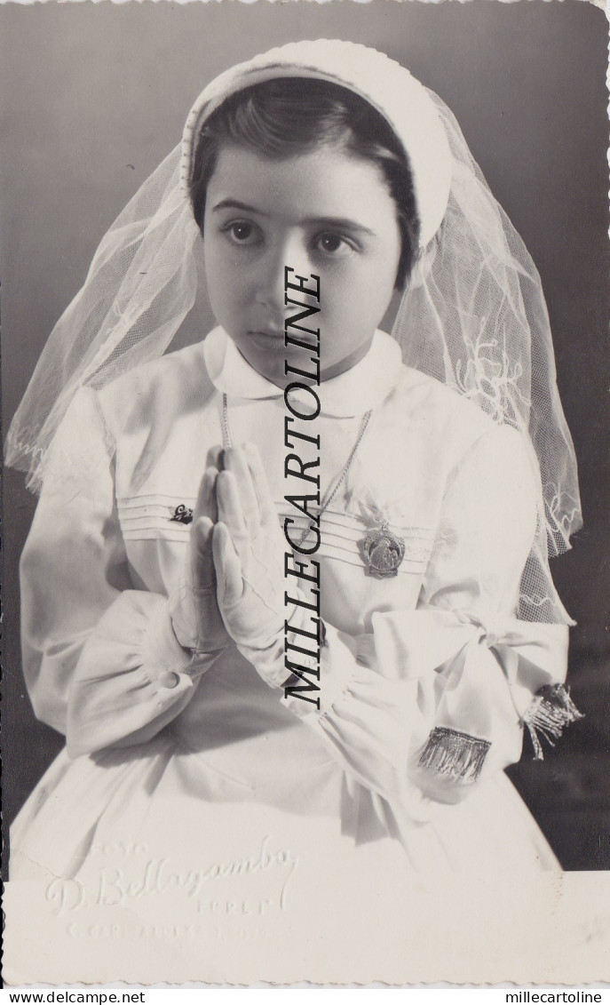 FORLI':  fotocartolina  Comunione  di una bimba Forlì