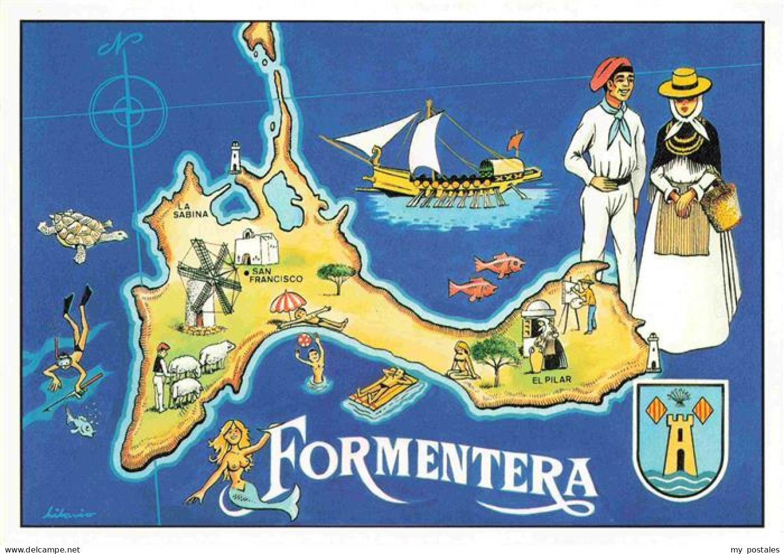 Formentera ES Inselkarte