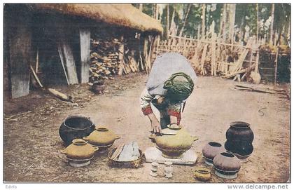 Chine Formose   Savage women making eartnern pots unused
