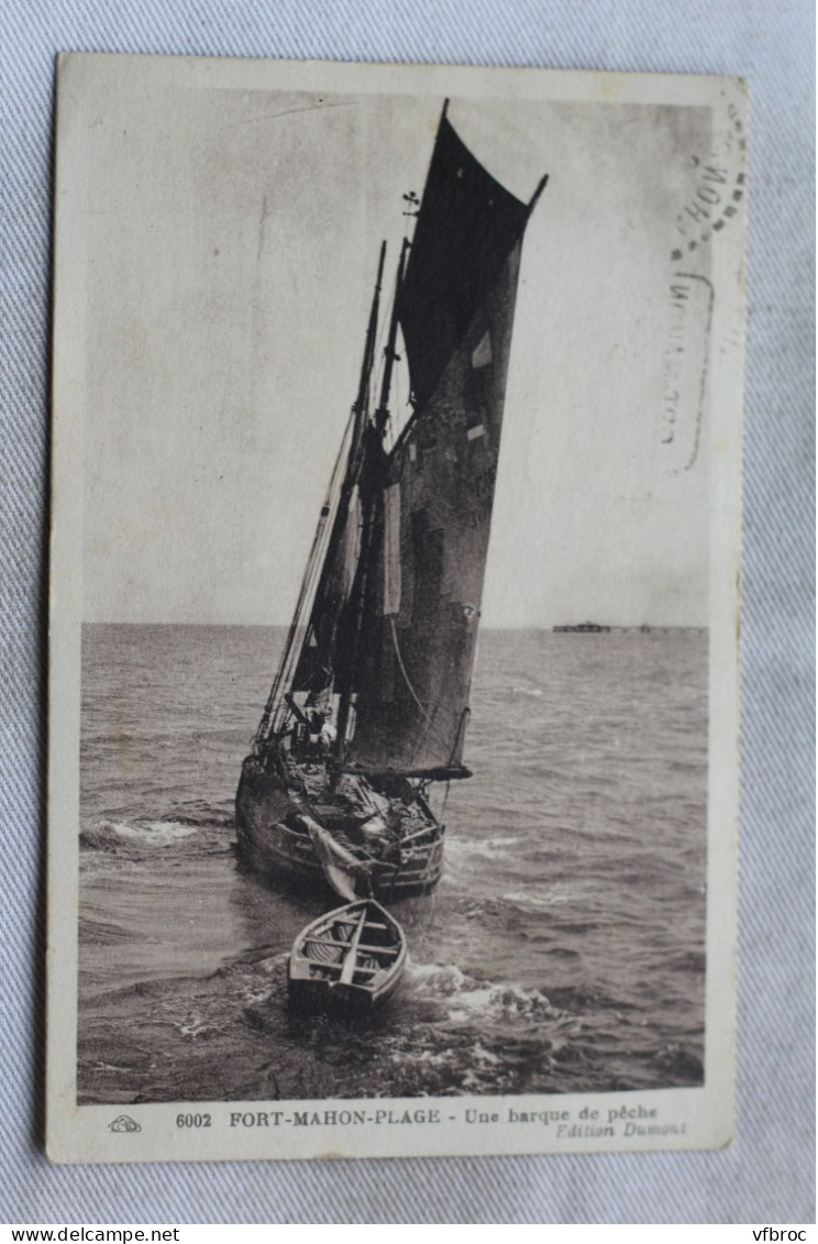 Fort Mahon plage, une barque de pêche, Somme 80