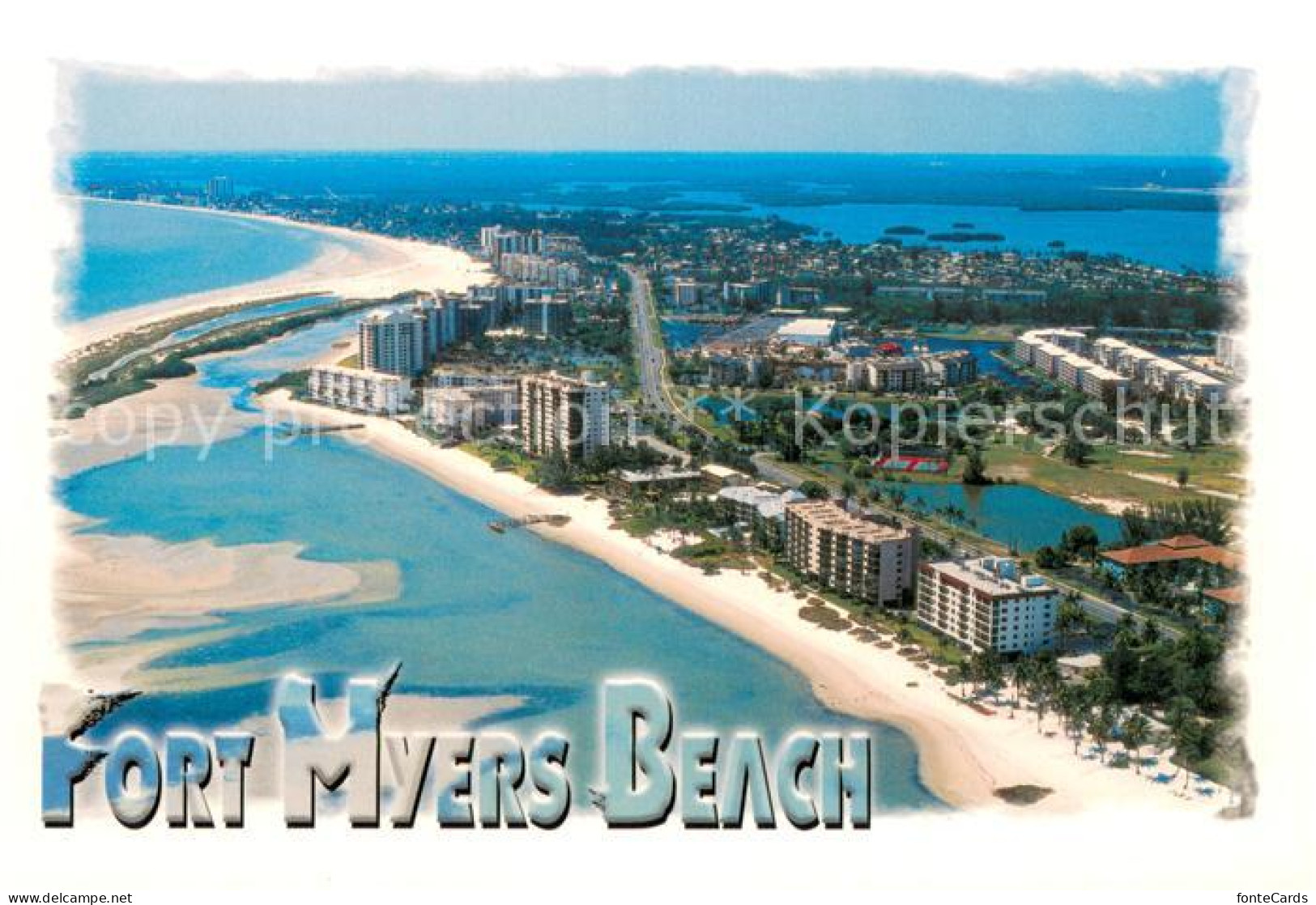 Fort Myers Beach Florida Fliegeraufnahme South End of Fort Myers Beach