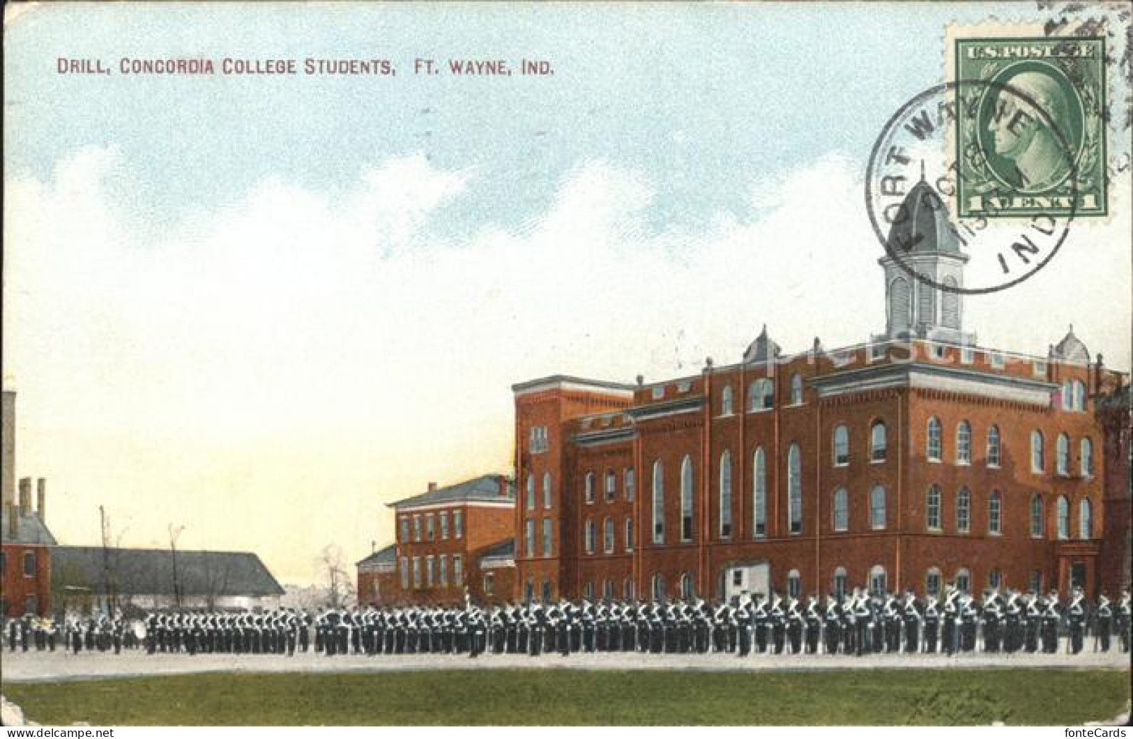 Fort Wayne Drill Concordia College Students Aufmarsch