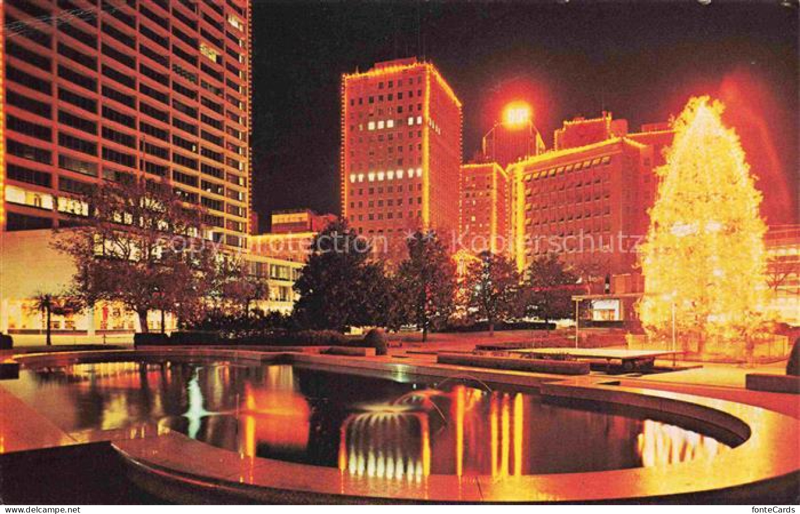 Fort Worth Texas USA Burk Burnett Plaza Annual Festival of Light