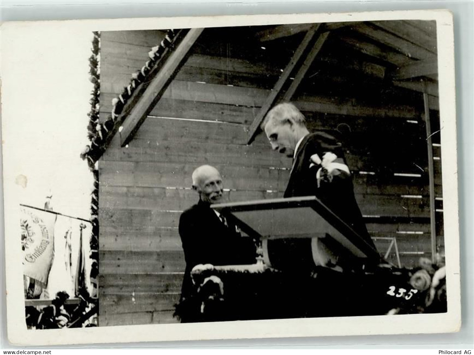 Foto AK 2 Männer am Rednerpult - 39411070