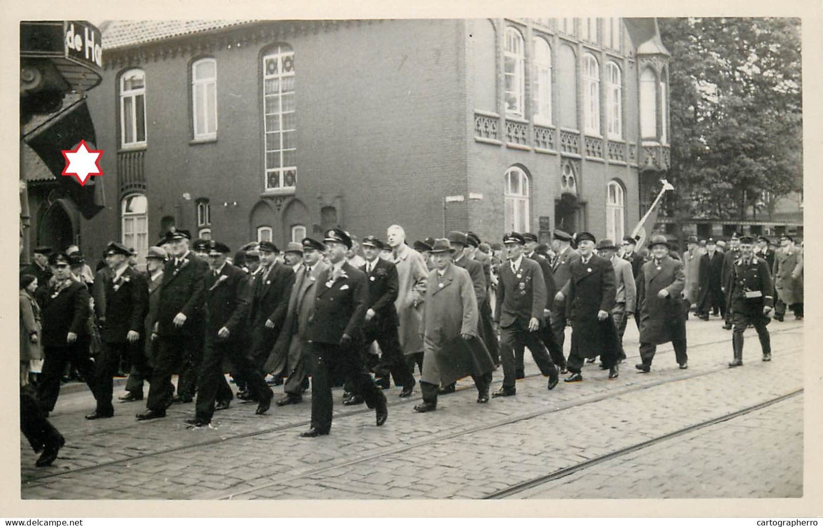 Foto AK Allemagne Militärparade zu identifizieren