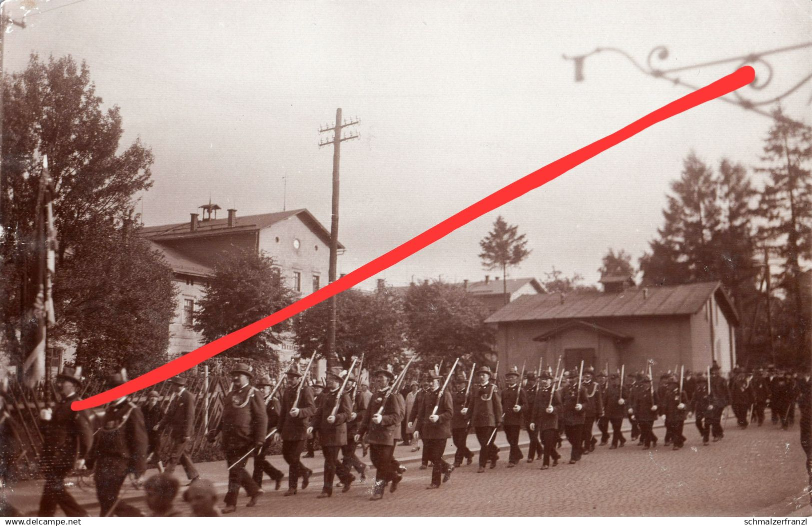 Foto AK Ebersbach Bahnhofstraße Jäger Parade Bahnhof Neugersdorf Neusalza Spremberg Seifhennersdorf Eibau Löbau Zittau