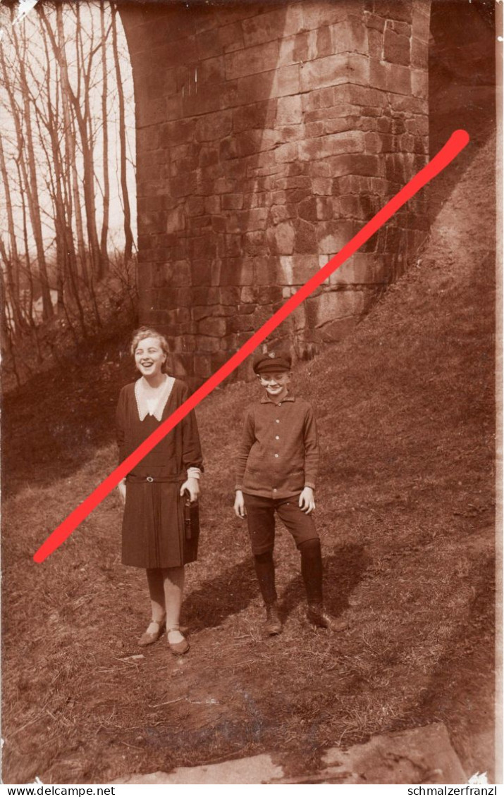 Foto AK Ebersbach Familie Walter Tech ? a Eisenbahn Viadukt Neugersdorf Neusalza Spremberg Seifhennersdorf Löbau Zittau