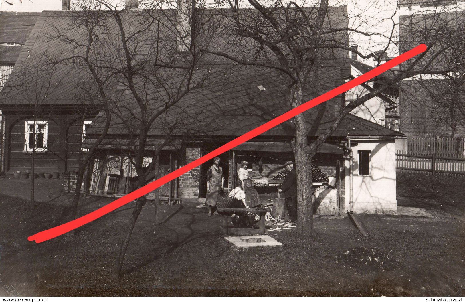 Foto AK Ebersbach Umgebindehaus Walter Tech ? a Neugersdorf Neusalza Spremberg Seifhennersdorf Eibau Löbau Zittau Fugau