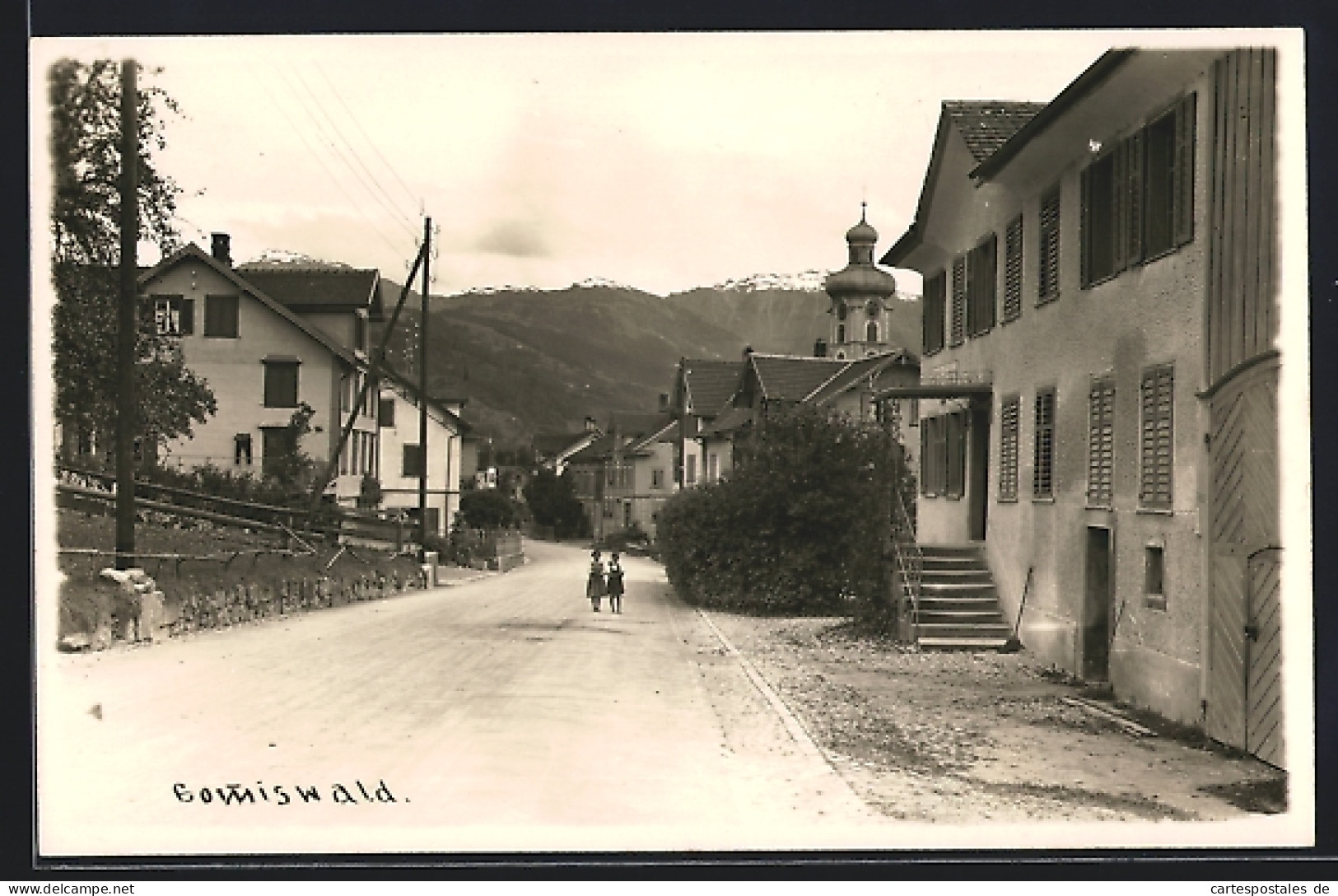 Foto-AK Gommiswald, Strassenpartie