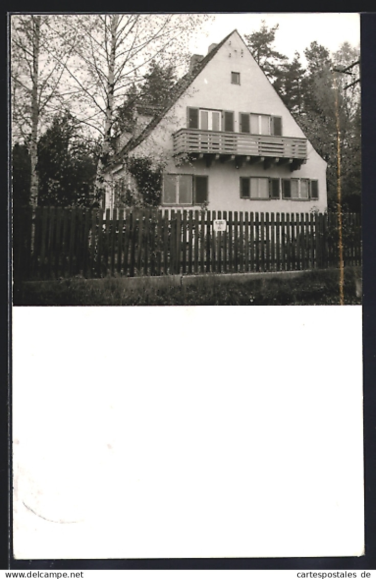 Foto-AK Gräfelfing b. München, Wohnhaus Dr. Willi Peter, Kurt-Huber-Str. 46