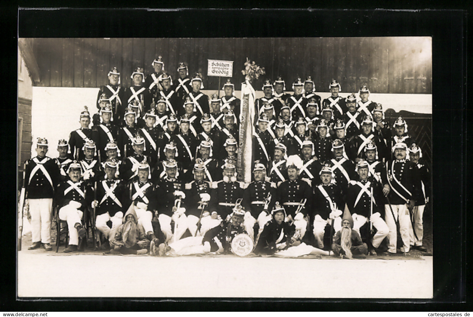 Foto-AK Grödig, Schützenkompagnie Grödig