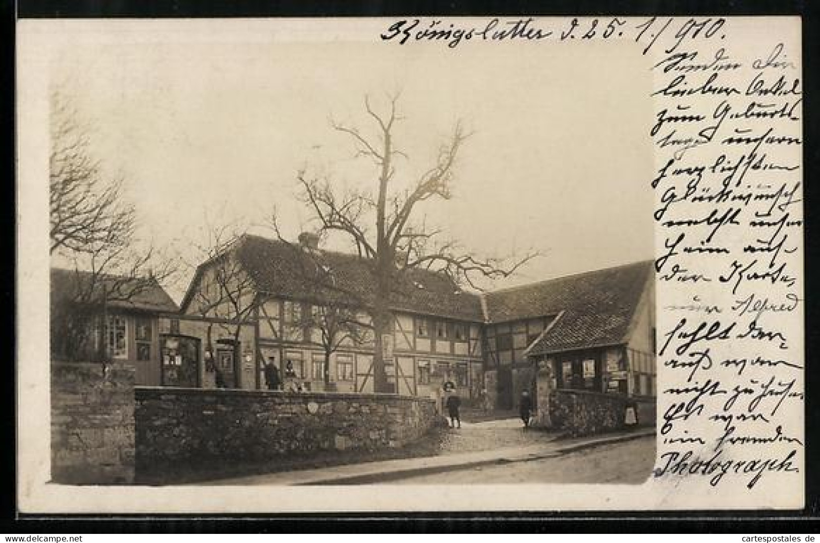 Foto-AK Königslutter, Haus Jahns, 1910