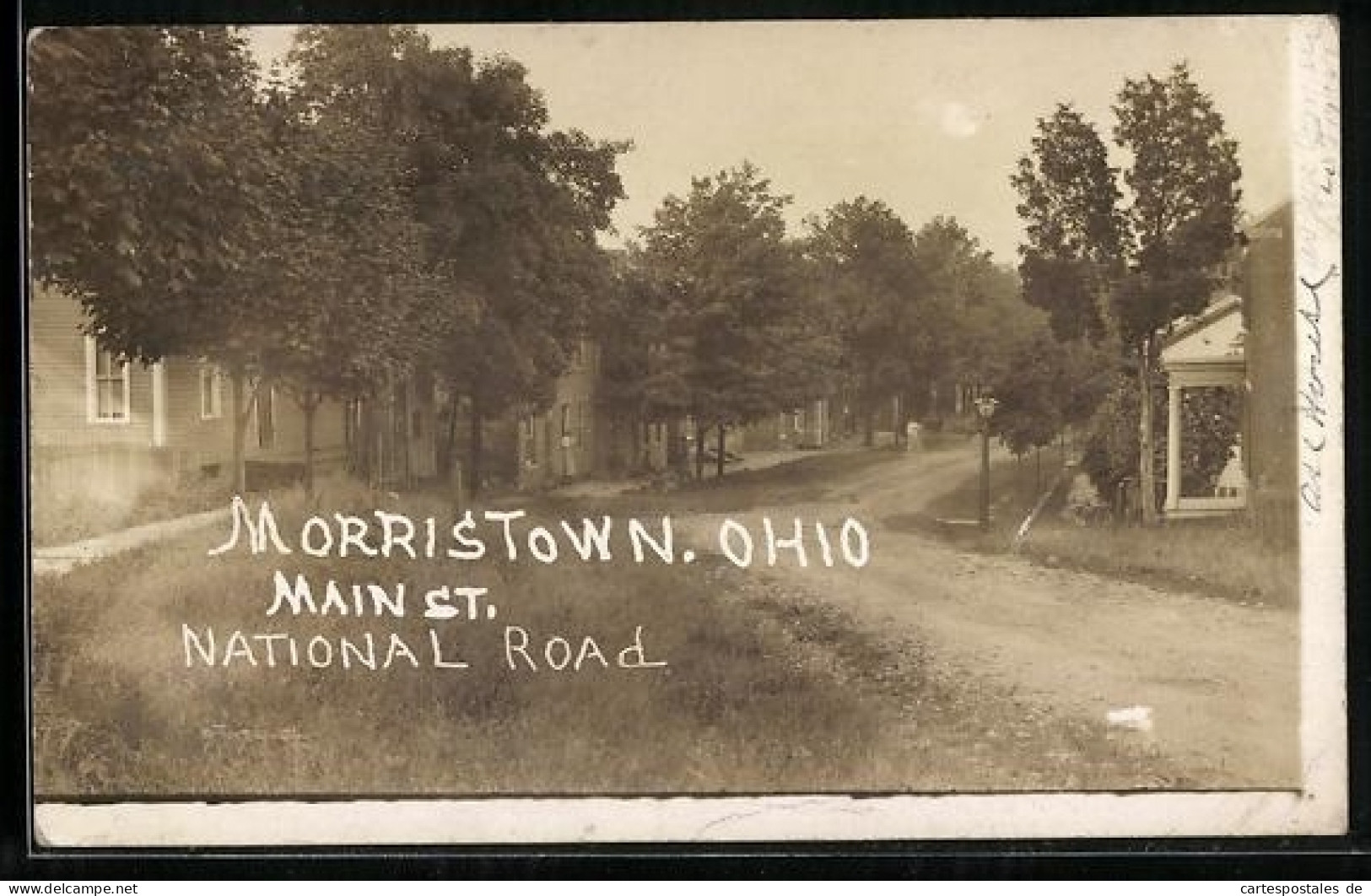 Foto-AK Morristown, OH, Main Street, National Road