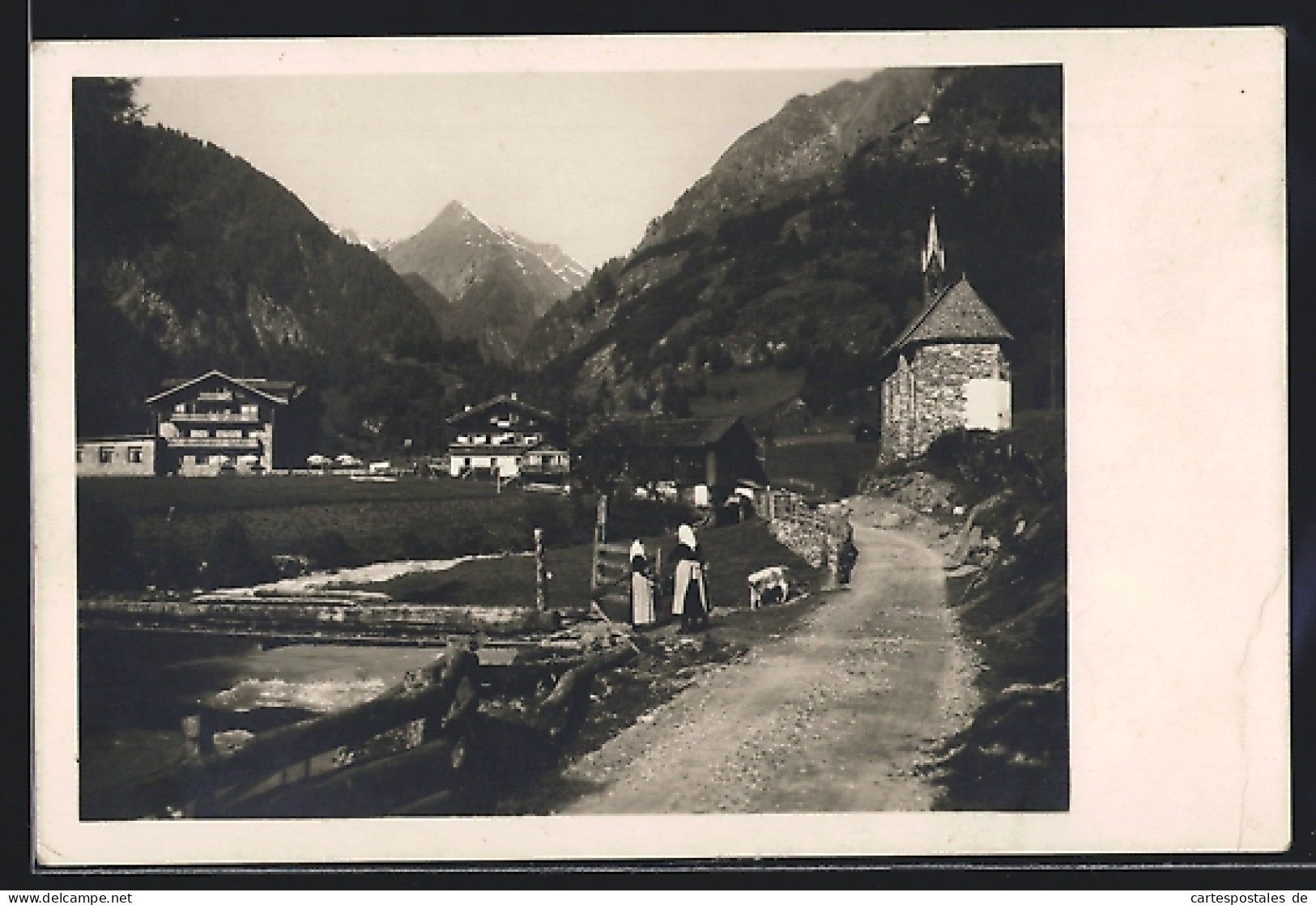 Foto-AK Prägraten, Hotel und Pension, Wr. Sängerknaben