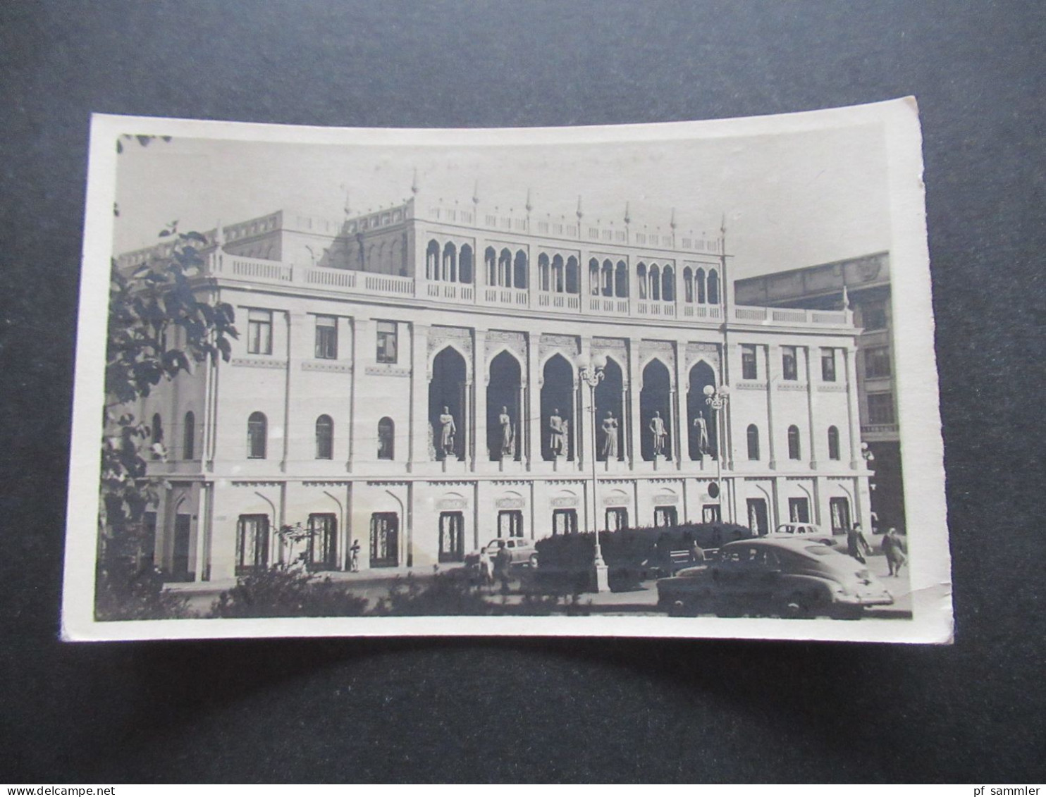 Foto AK Russland / Aserbaidschan BAKU / Sowjet Union 1955 nach Berlin H.V. Flüssige Brennstoffe Investabteilung