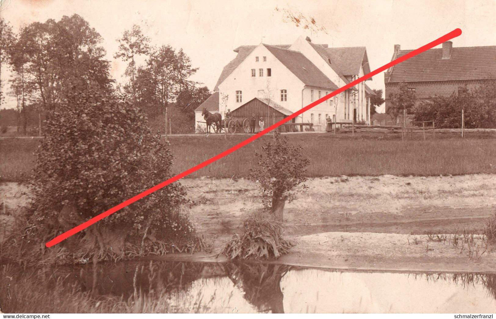 Foto AK Schwarzkollm Gasthof Bahnhof ? a Laubusch Lauta Bröthen Leippe Torno Hosena Bernsdorf Wittichenau Hoyerswerda